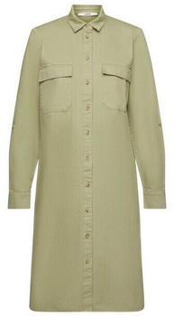 Esprit Hemdblusenkleid aus Baumwolle light khaki (993EE1E306)