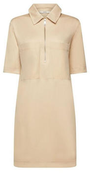 Esprit Jersey-Polokleid mit Reißverschluss sand (033EE1E316)