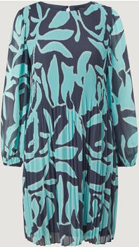 Comma Chiffonkleid mit Plisseefalten (2129440) blau
