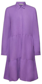 Esprit Hemdkleid in Minilänge aus Leinenmix purple (033EE1E303)