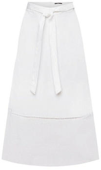Esprit Midirock mit Gürtel, 100 % Leinen white (043EO1D303)