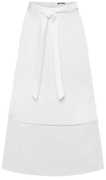 Esprit Midirock mit Gürtel, 100 % Leinen white (043EO1D303)