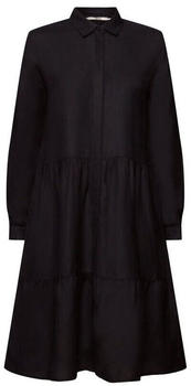 Esprit Hemdkleid in Minilänge aus Leinenmix black (033EE1E303)