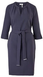S.Oliver Elegantes Stretchkleid mit Gürtel (01.899.82.X157) blau