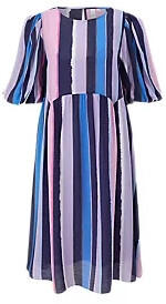 S.Oliver Kleid aus Viskosemix (2126823) blau/mehrfarbig