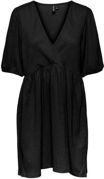 Pieces PCLUNA SS V-NECK SHORT DRESS SA BC (17135423-4222988) black