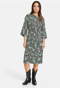 Taifun Kniebedeckendes Kleid mit Print (480408-11211-5582) cosmic green gemustert