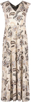 Taifun Langes Sommerkleid mit Blumen-Dessin (380317-11100-9452) light creme gemustert