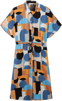 Tom Tailor fluent shirt dress (1036667-31817) abstract retro shapes design