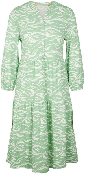 Tom Tailor Kleid mit Volants (1035221-31574) green small wavy design