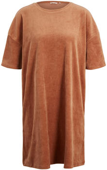 Tom Tailor Denim Shirtkleid in Samt-Optik (1034546-30946) mid brown