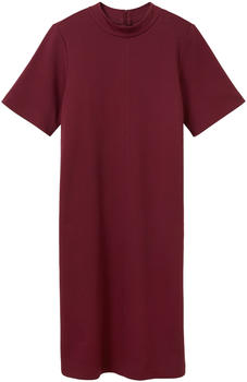 Tom Tailor Jersey Kleid mit Stehkragen (1037930-10308) deep burgundy red