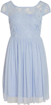 Vila VIULRICANA SS BOATNECK SHORT DRESS/BM/DC (14083836-4139564) kentucky blue