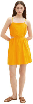 Tom Tailor Denim Mini-Kleid mit Cut-Outs (1036611-31684) bright mango orange