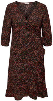 Only CARLUXLEA 3/4 WRAP CALF DRESS AOP (15277306-4066463) black 1