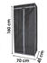 Spetebo Faltschrank 70x160cm dunkelgrau (200200)