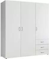 Schlafkontor Dreht&uuml;renschrank "Harry Schlafzimmerschrank in wei&szlig;" Kleiderschrank