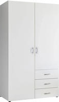 Schlafkontor Dreht&uuml;renschrank "Harry Schlafzimmerschrank in wei&szlig;" Kleiderschrank
