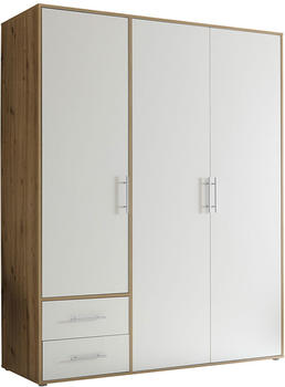Pol Power Valencia 155x195cm wei&szlig;/artisan-eiche