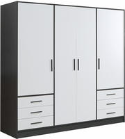 FORTE Kleiderschrank "Jupiter, Made in Europe, mit Schubladen" Ma&szlig;e (T/H): 60/200