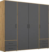 rauch Dreht&uuml;renschrank "Kleiderschrank Schrank Garderobe W&auml;scheschrank VOYAGER" in