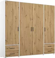rauch Dreht&uuml;renschrank "Kleiderschrank Schrank Garderobe W&auml;scheschrank VOYAGER" in
