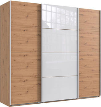 Wimex Norderstedt 225x210cm artisan-eiche/Glas wei&szlig;