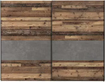 Forte Clif 270x211x61cm Betonoptik dunkelgrau / Old Wood Vintage (RCQS12411-C754)