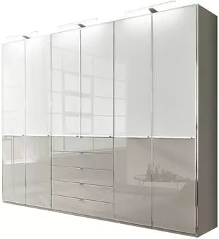 Wiemann Shanghai 2 300x236cm kieselgrau/wei&szlig;