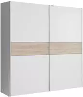 FORTE Schwebet&uuml;renschrank "Longline, Made in Europe, 2 Schiebet&uuml;ren, modernes