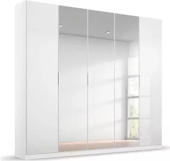 Rauch Koluna 226x210cm alpinwei&szlig;/kristallwei&szlig;/3 Spiegel