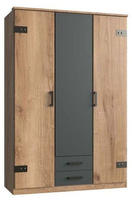 Wimex Kleiderschrank "Cork, mit oder ohne Spiegel, rustikaler Look im Industrial