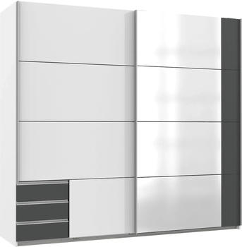 Wimex Emden 225x210cm wei&szlig;/graphit/Spiegel