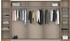 Rauch BLUE Kronach 355x210x59cm mit Spiegel grau-metallic
