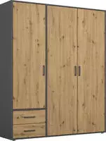 rauch Dreht&uuml;renschrank "Kleiderschrank Schrank Garderobe W&auml;scheschrank VOYAGER" in