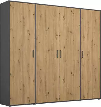 Rauch Voyager 187x194cm artisan-eiche/grau-metallic