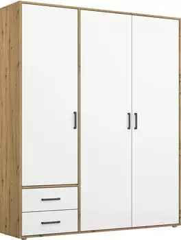 Rauch Voyager 140x194cm mit Schubladen alpinweiß/artisan-eiche