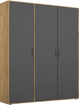 Rauch Voyager 140x194cm grau-metallic/artisan-eiche
