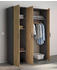 Rauch Voyager 140x194cm grau-metallic/artisan-eiche