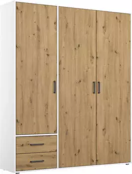 Rauch Voyager 140x194cm mit Schubladen artisan-eiche/alpinweiß