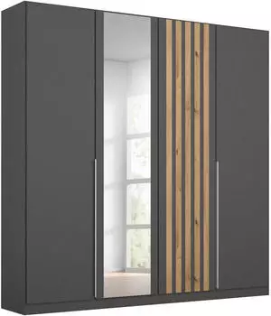Rauch Lamella 181x210cm grau-metallic/artisan-eiche/Spiegel