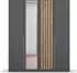 Rauch Lamella 181x210cm grau-metallic/artisan-eiche/Spiegel