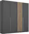 Rauch Lamella 181x210cm grau-metallic/artisan-eiche