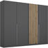 Rauch Lamella 226x210cm grau-metallic/artisan-eiche