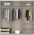Rauch Oracle 203x210cm mit Schubladen seidengrau