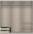 Rauch Oracle 203x210cm mit Schubladen seidengrau