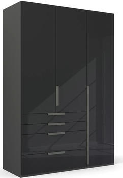 Rauch Purisma 151x223cm mit Schubladen graphit/Glas basalt