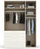 Rauch Purisma 151x223cm mit Schubladen graphit/Glas basalt