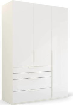 Rauch Purisma 151x223cm mit Schubladen alpinwei&szlig;/Glas kristallwei&szlig;