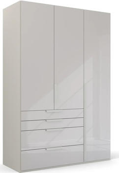 Rauch Purisma 151x223cm mit Schubladen seidengrau/Glas seidengrau